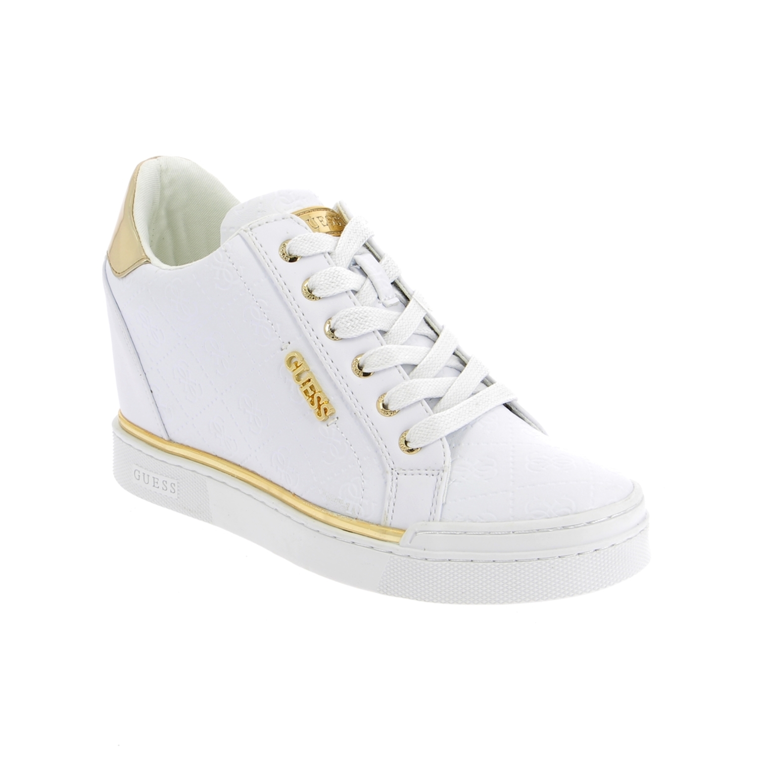 Zoom Guess basket blanc