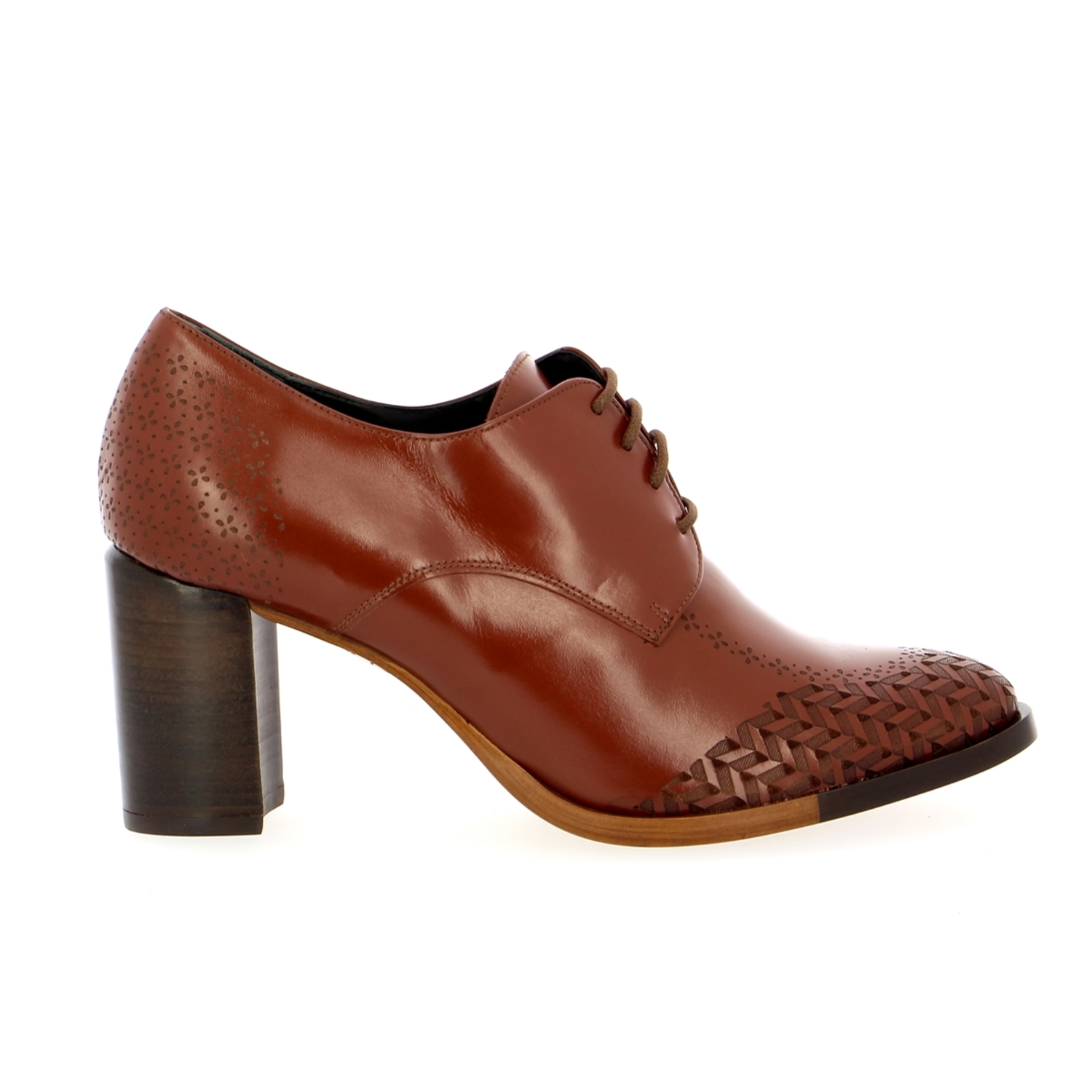 Zoom Zinda veterschoenen cognac