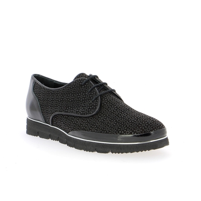 Sensunique veterschoenen zwart