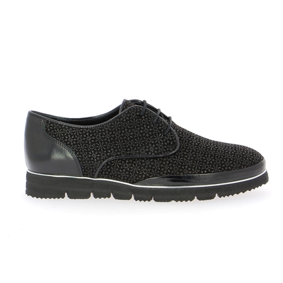 Sensunique veterschoenen zwart
