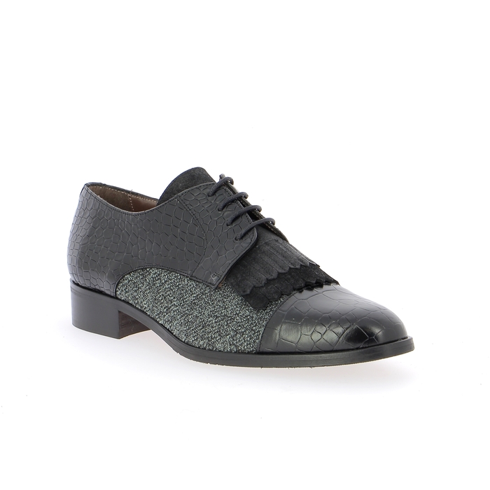 Pertini veterschoenen zwart zwart