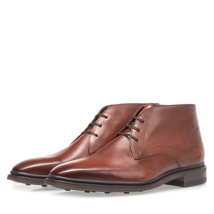Floris Van Bommel bottinen cognac cognac