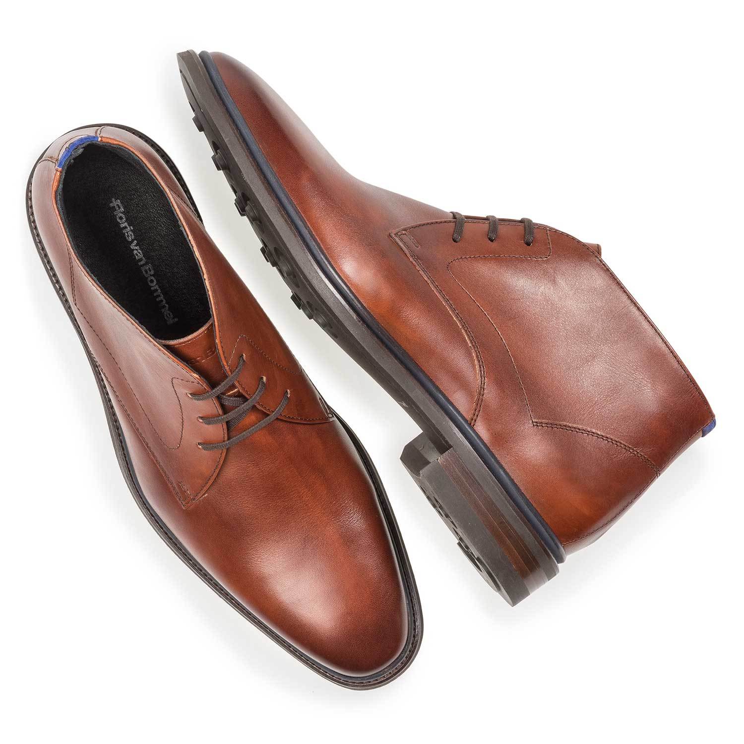 Zoom Floris Van Bommel bottinen cognac