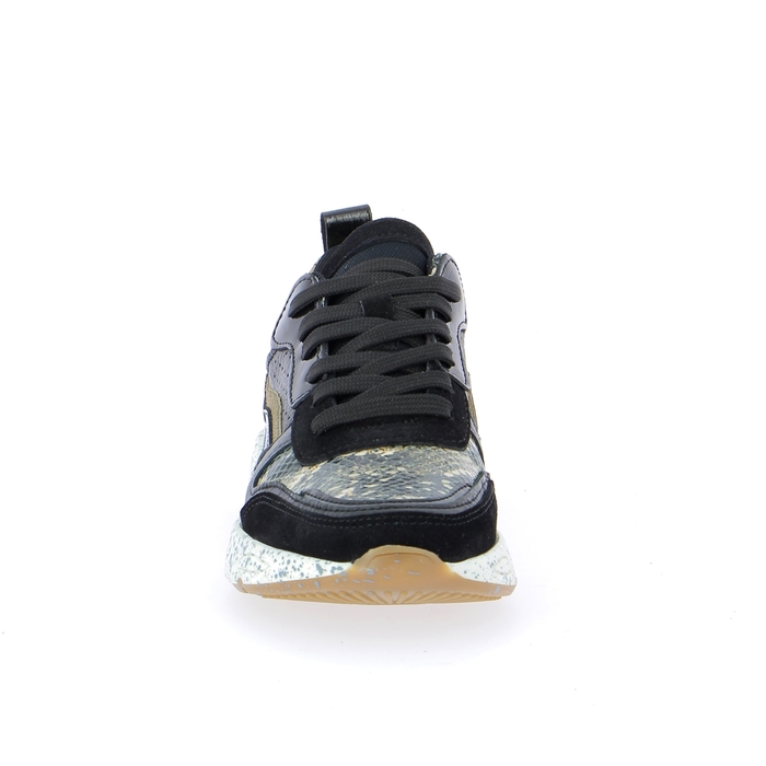 Poelman sneakers zwart zwart