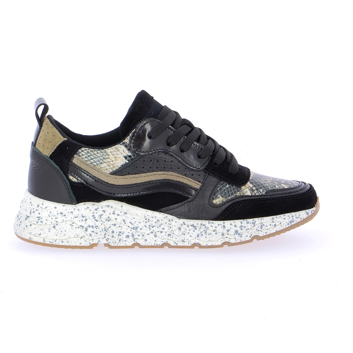 Poelman sneakers zwart zwart