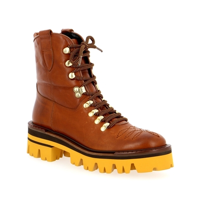 Zinda bottines cognac