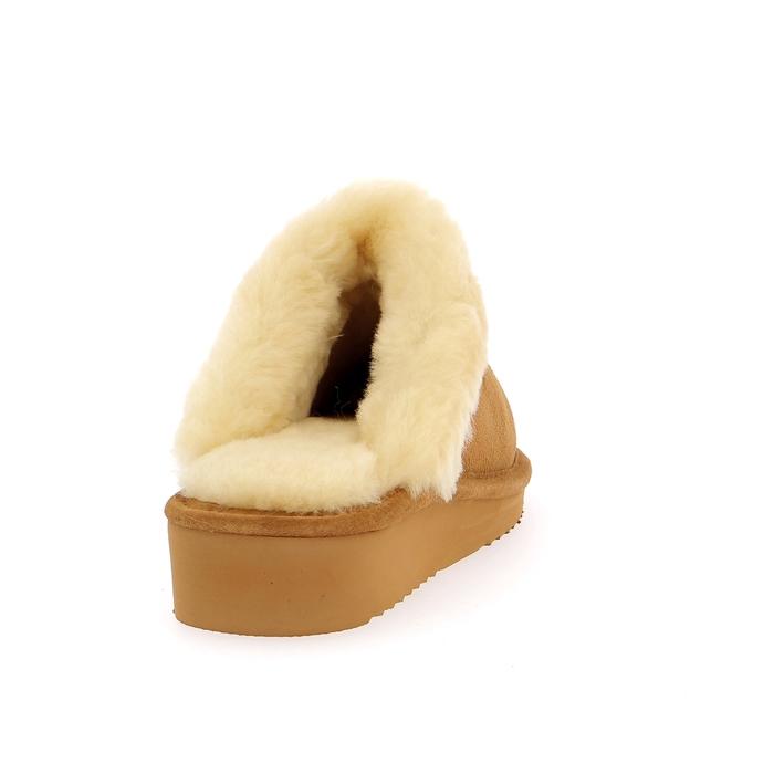 Warmbat pantoufles cognac cognac