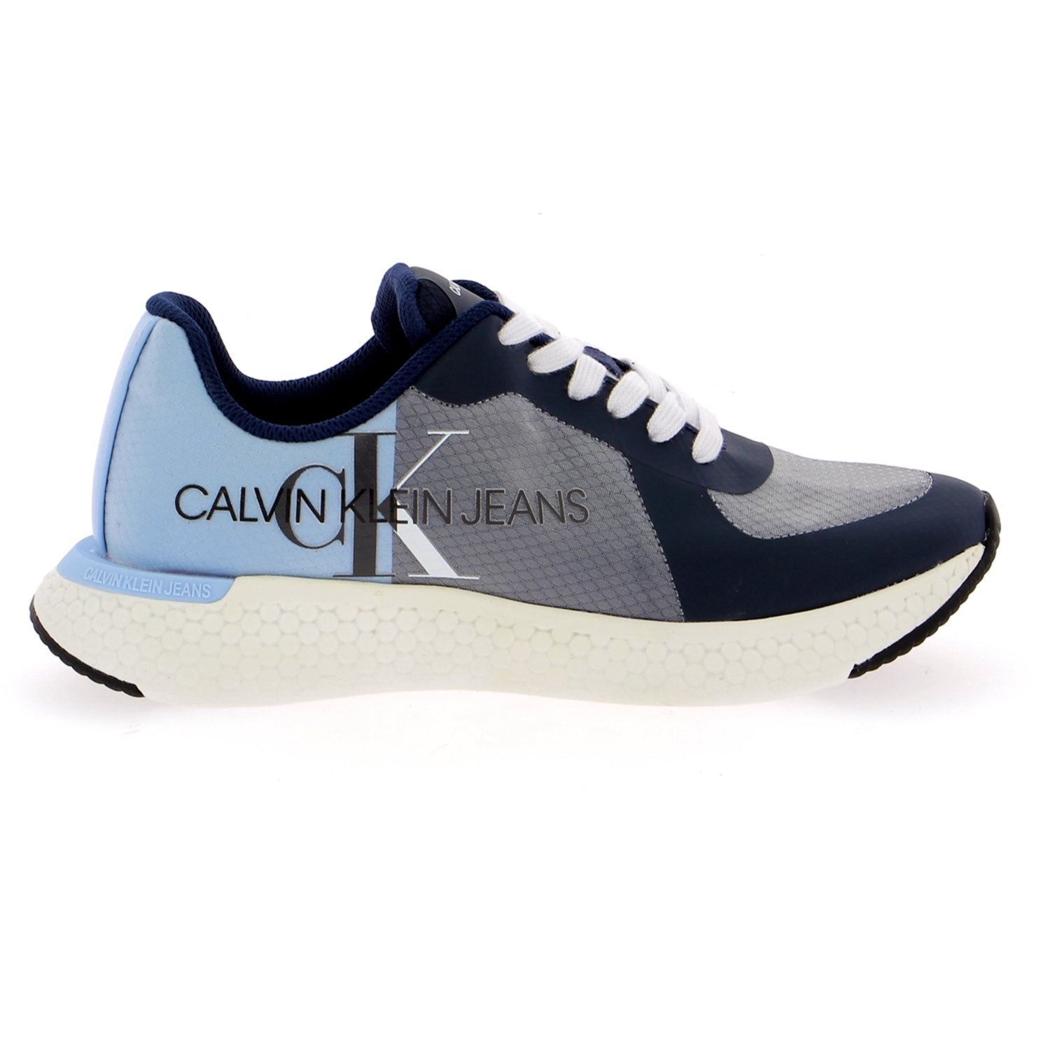 Zoom Calvin Klein basket bleu