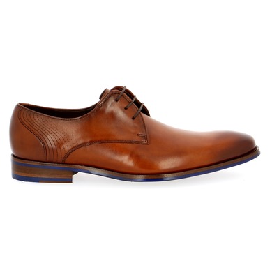 Floris Van Bommel Veterschoenen cognac