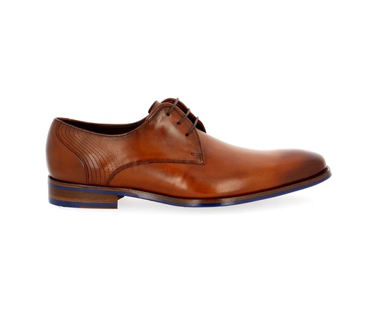 Floris Van Bommel Veterschoenen cognac