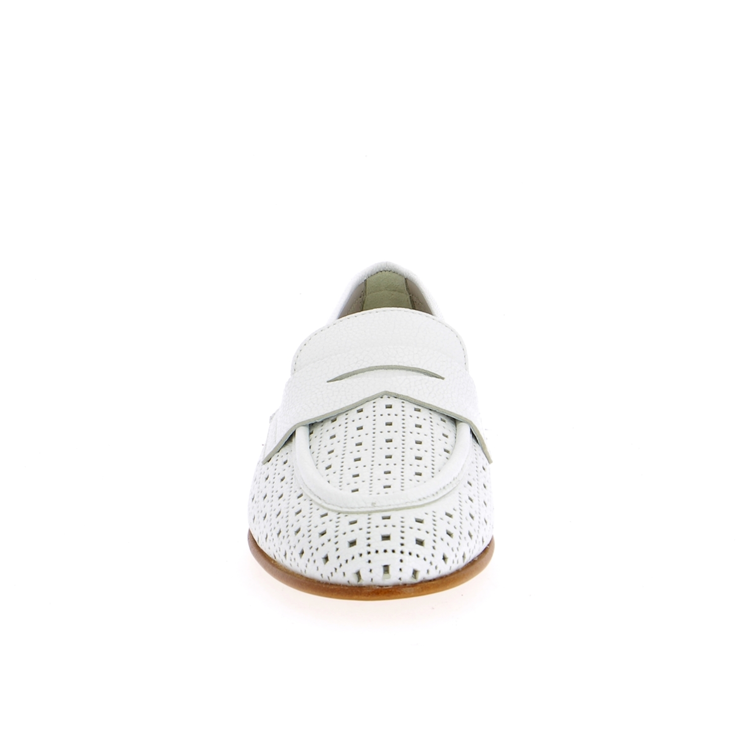 Zoom Pertini moccassins blanc