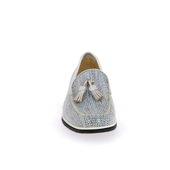 Brunate instappers - instapschoenen blauw blauw