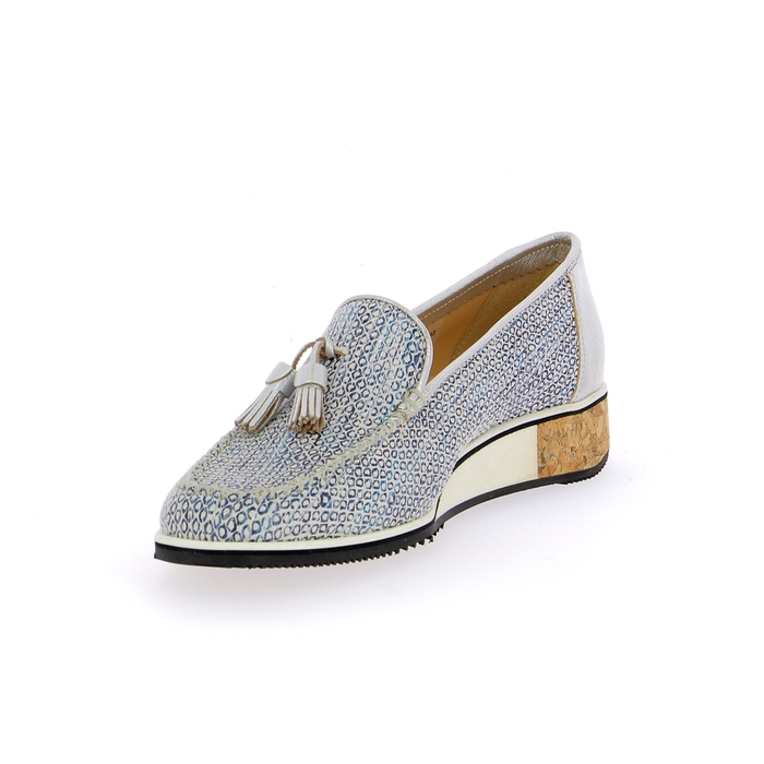 Brunate instappers - instapschoenen blauw blauw