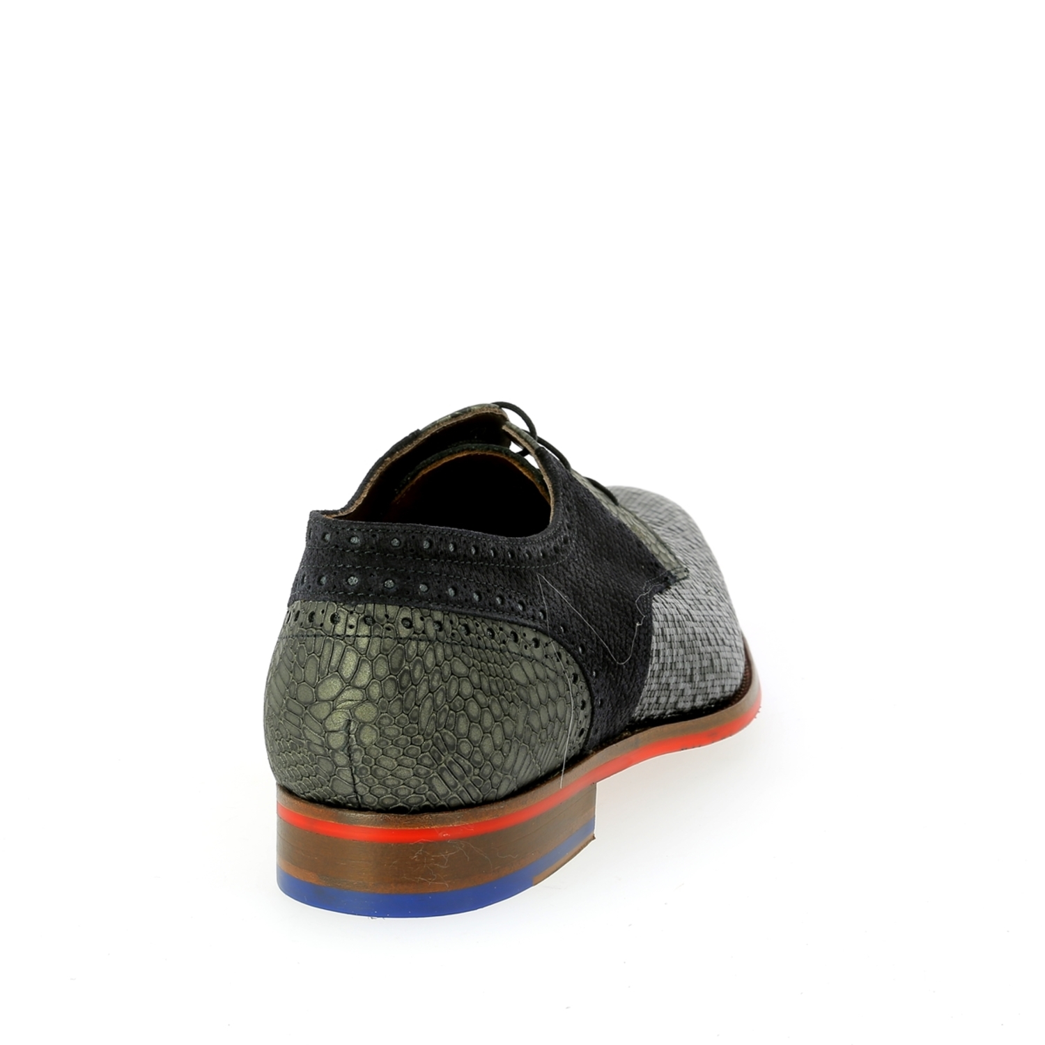Zoom Floris Van Bommel veterschoenen grijs