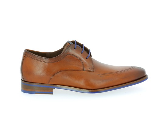 Floris Van Bommel Veterschoenen cognac