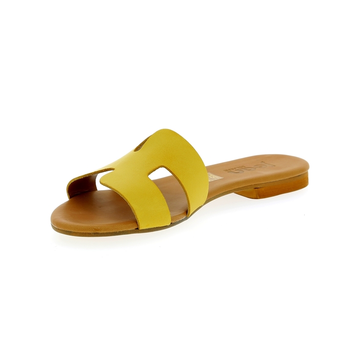 Delaere muiltjes - slippers geel geel