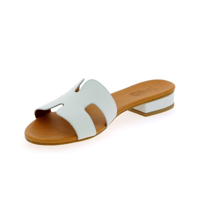Delaere muiltjes - slippers wit wit