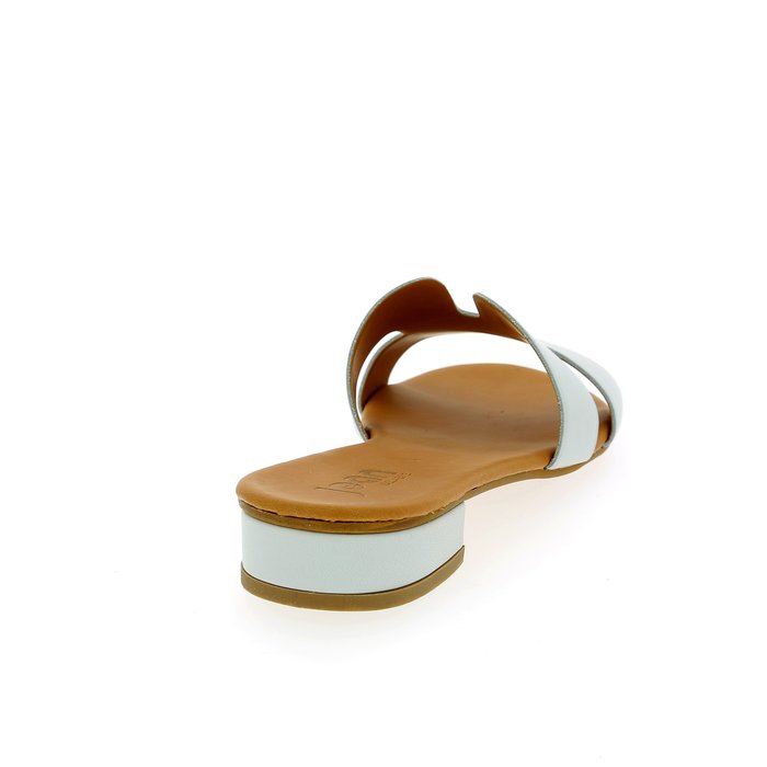 Delaere muiltjes - slippers wit wit