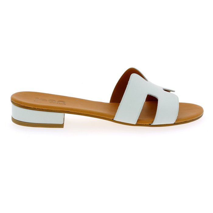 Delaere muiltjes - slippers wit wit
