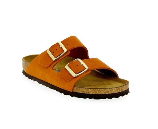 Muiltjes - slippers Birkenstock Oranje