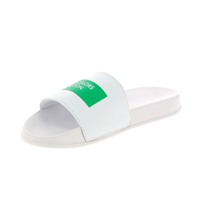 Benetton muiltjes - slippers wit wit