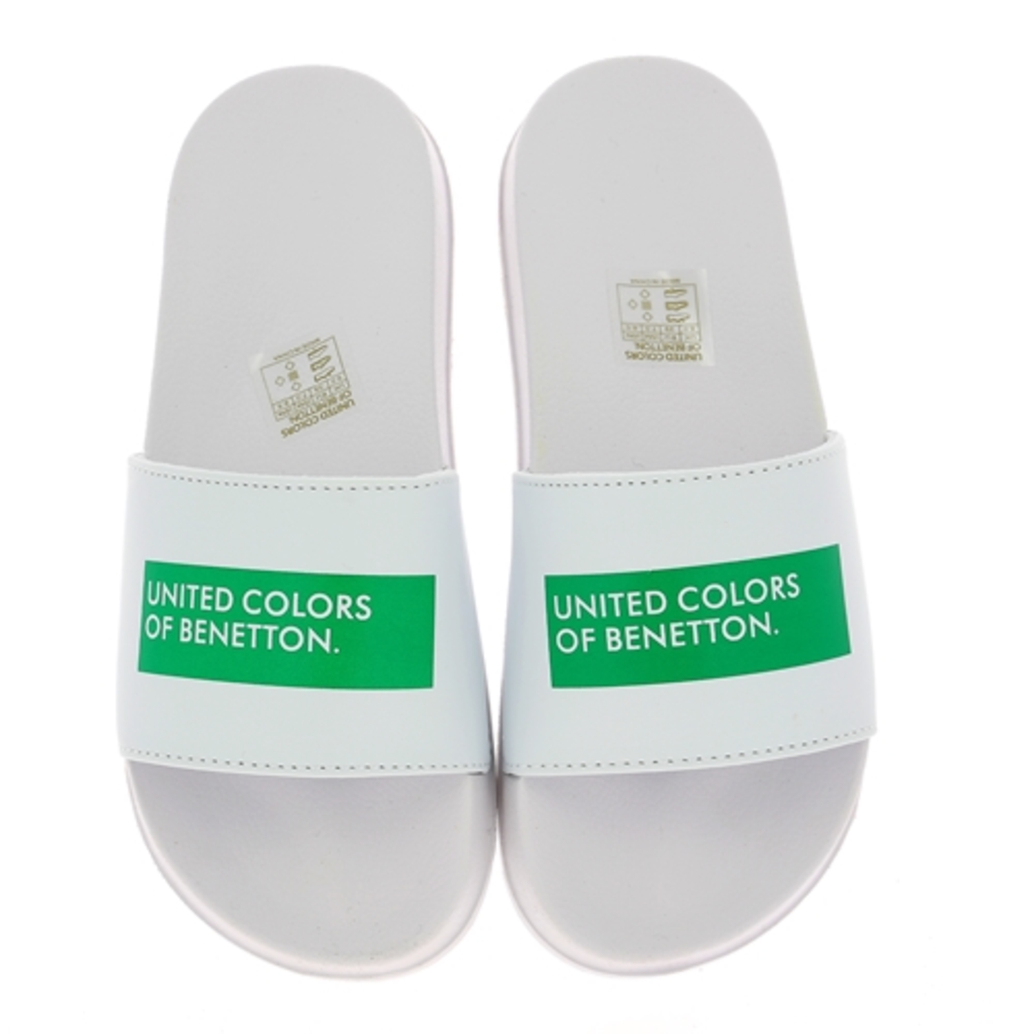 Zoom Benetton muiltjes - slippers wit