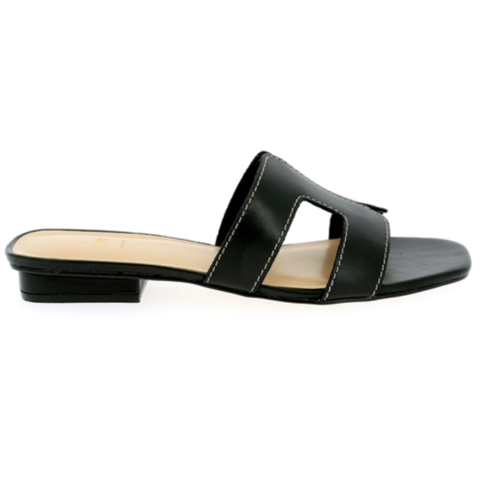Delaere muiltjes - slippers zwart zwart