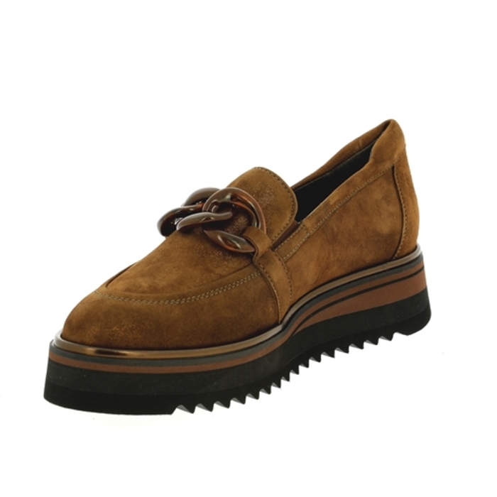 Softwaves instappers - instapschoenen cognac cognac