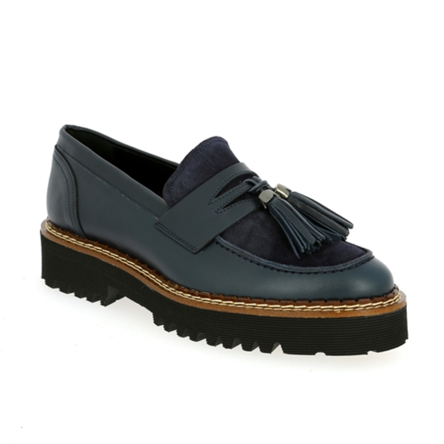Zoom Pertini moccassins bleu
