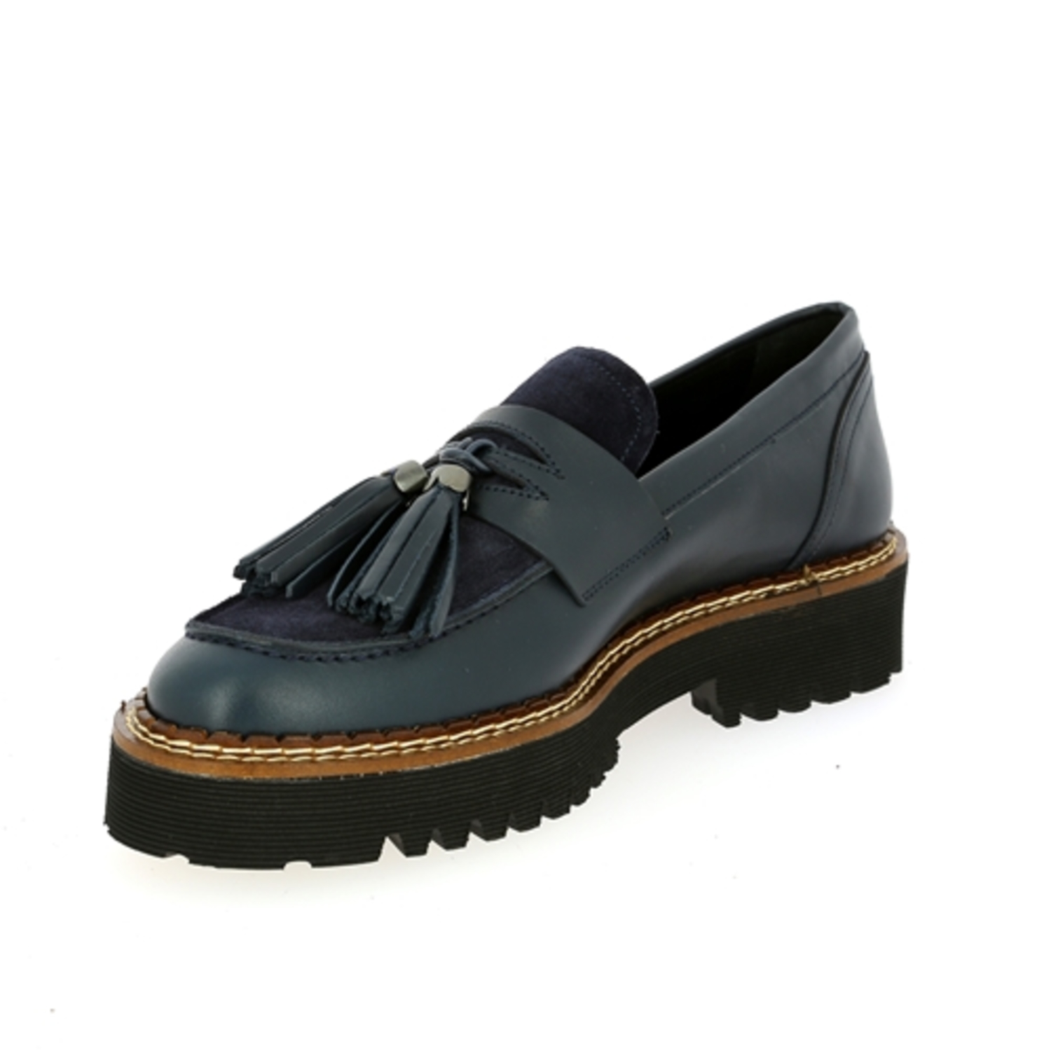 Zoom Pertini moccassins bleu