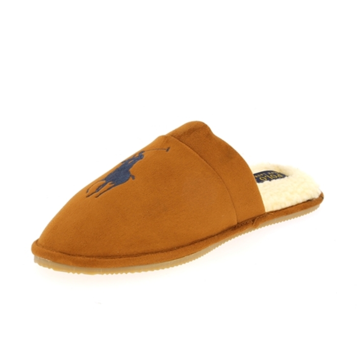 Ralph Lauren pantoffels cognac cognac