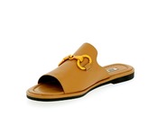Bibilou Muiltjes - slippers camel