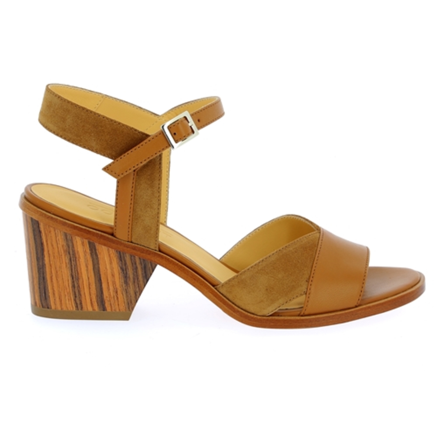 Zoom Atelier Content sandales cognac