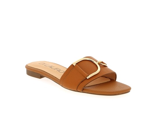 Cypres Muiltjes - slippers cognac