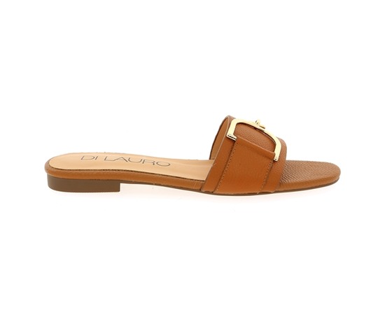 Cypres Muiltjes - slippers cognac