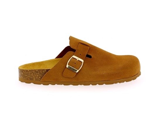 Cypres Muiltjes - slippers cognac