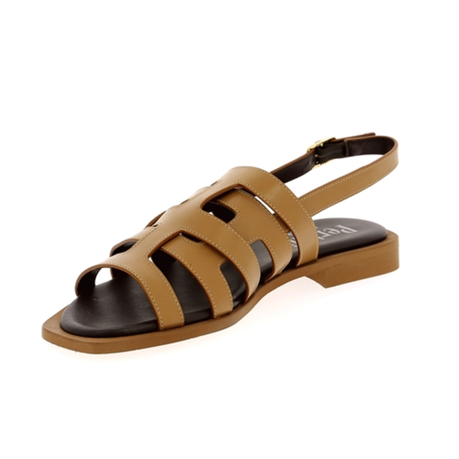 Zoom Pertini sandales cognac