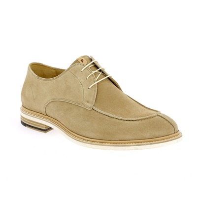 Floris Van Bommel Veterschoenen beige