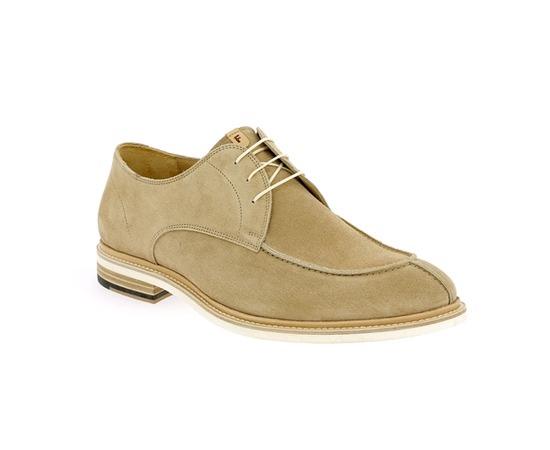 Floris Van Bommel Veterschoenen beige