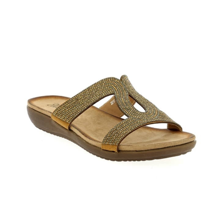 Ella Cruz muiltjes - slippers brons brons