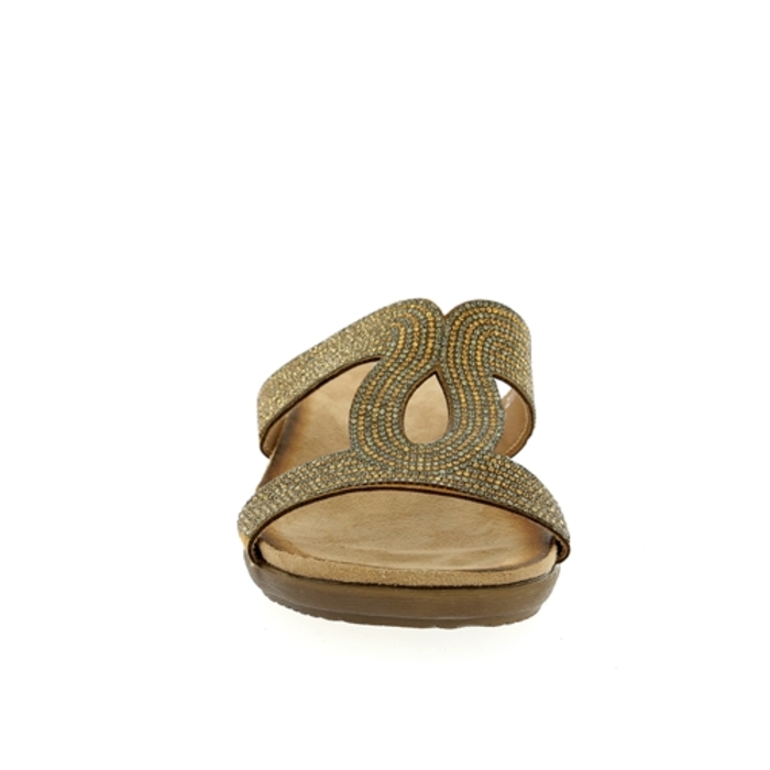 Ella Cruz muiltjes - slippers brons brons