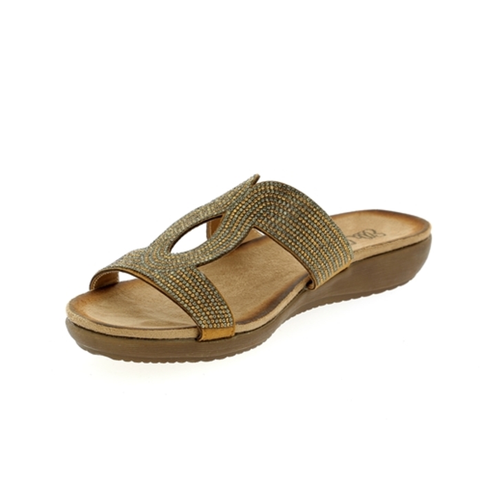 Ella Cruz muiltjes - slippers brons brons