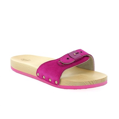 Scholl Muiltjes - slippers fuchsia