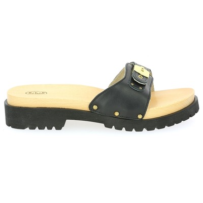 Scholl Muiltjes - slippers zwart