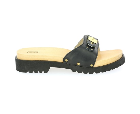 Scholl Muiltjes - slippers zwart