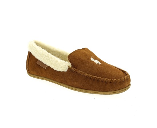 Pantoffels Ralph Lauren cognac