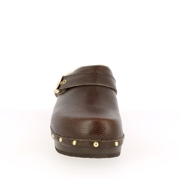 Scholl muiltjes - slippers bruin bruin