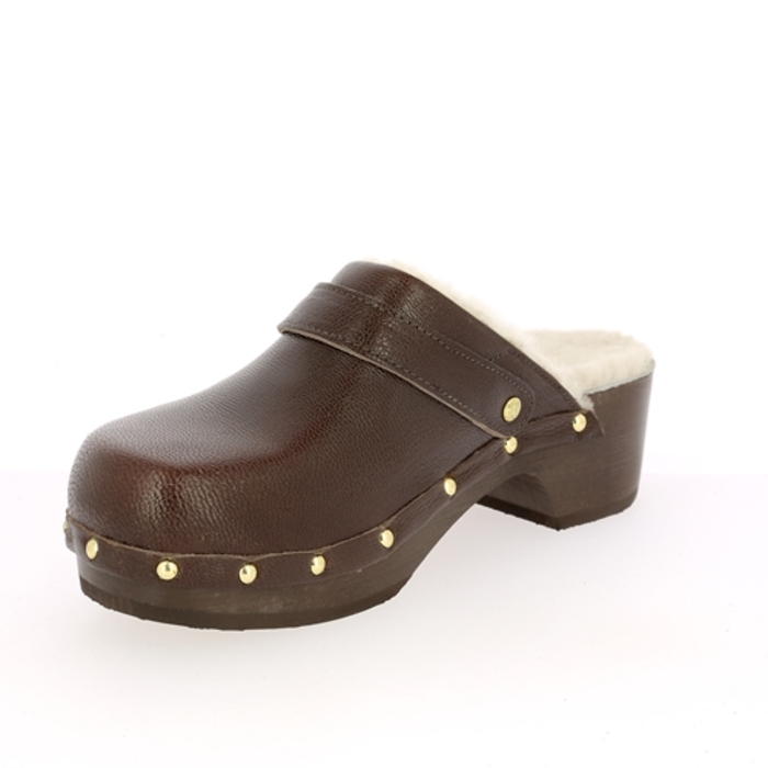 Scholl muiltjes - slippers bruin bruin