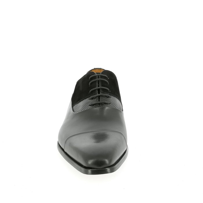 Magnanni veterschoenen zwart zwart