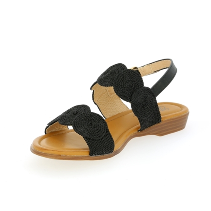 Ella Cruz sandalen zwart zwart